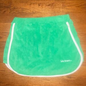 Les Frans terrycloth mini skirt